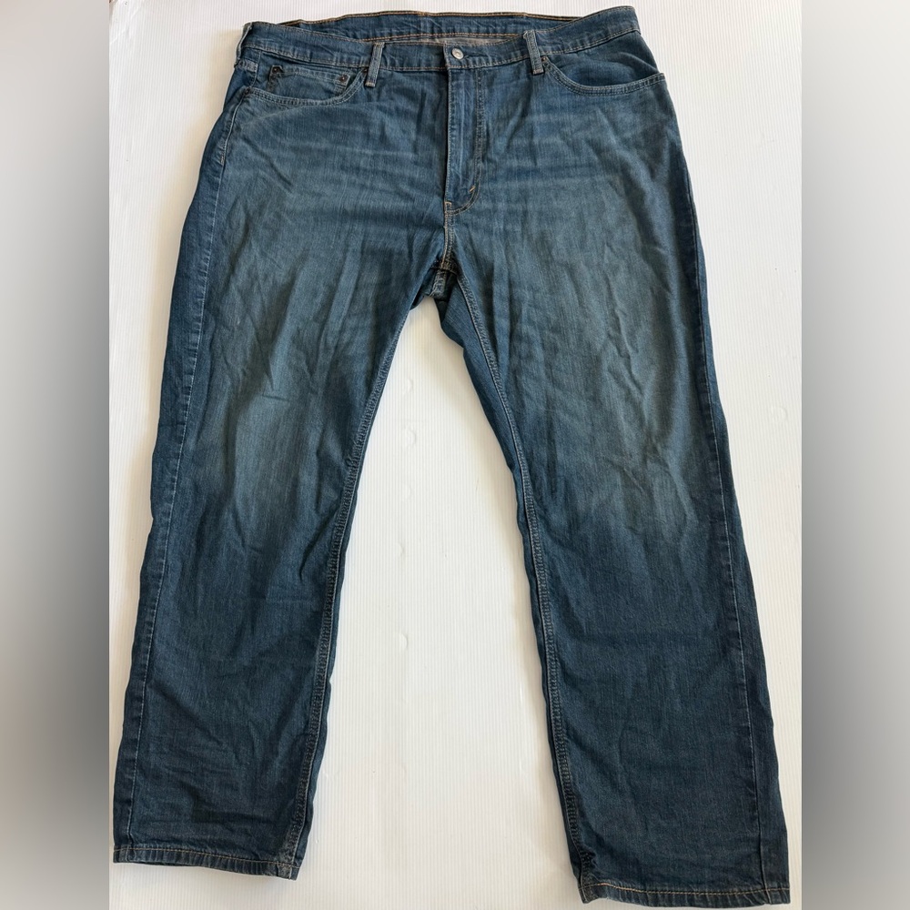 Levis Jeans‎ Mens 40x30 Blue 541 Athletic Taper Dark Wash Stretch Preppy Denim